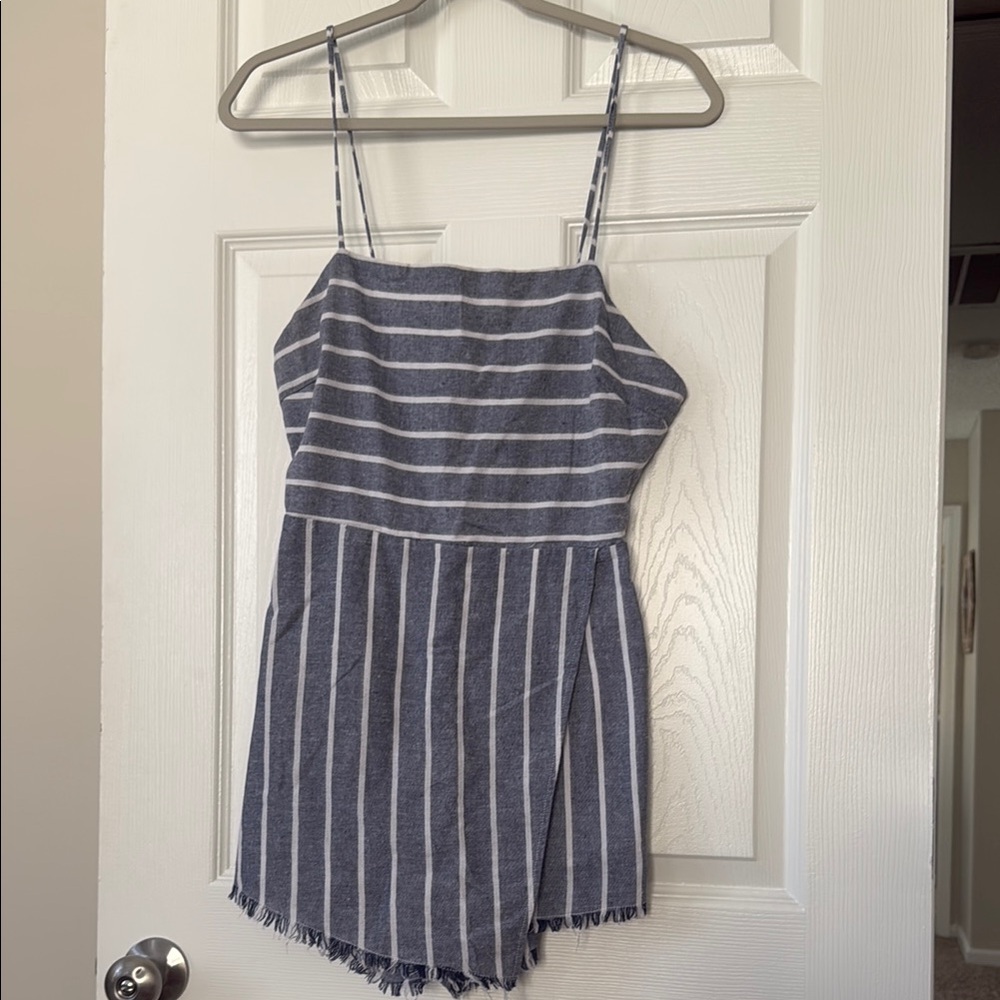 Striped Blue Romper
